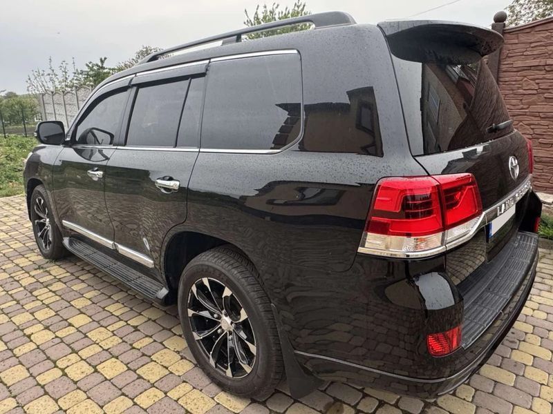 Дефлектори вікон вітровики Toyota land Cruiser 200 з хром вставкою (нерж.) Premium BTYLD0823-W/S фото