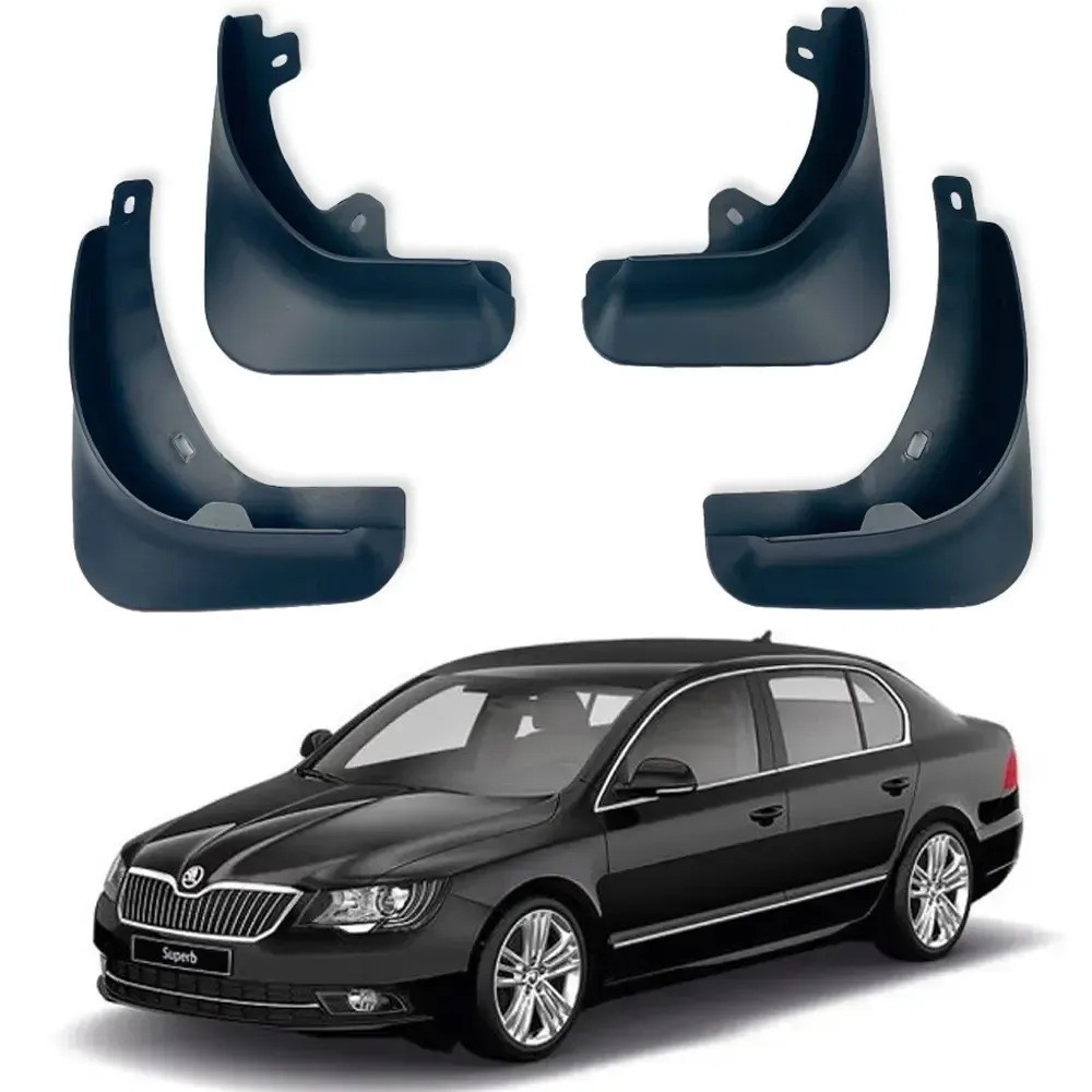 Брызговики Skoda Superb 2008-2014, (4шт.) Premium