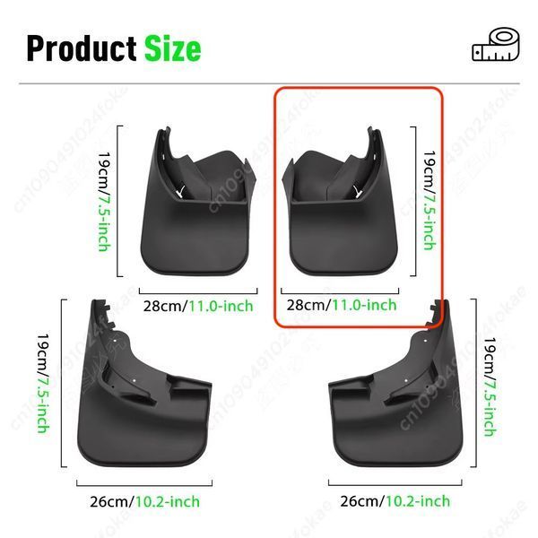 Брызговик задний правый VW Sharan 1995-2010, Seat Alhambra 2001&ndash;2010, Ford Galaxy 2001&ndash;2005 VW3010RR фото