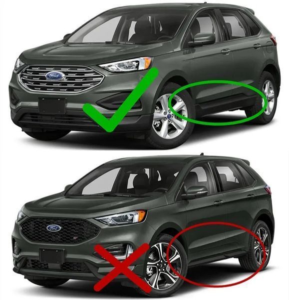 Бризковики Ford EDGE 2019-2024, (4шт.) Premium BFDEG1921 фото