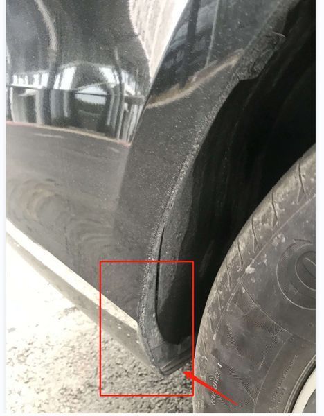 Брызговики для Mercedes V-class, Vito AMG обвес 2014-2023, к-кт (4шт.) MB2003-2 фото