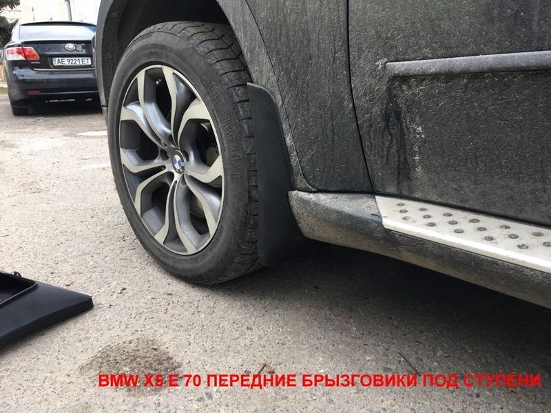 Брызговики BMW X5 E70, F-15 2007-2018 авто с порогами, (4шт.) Xukey BM2011 фото