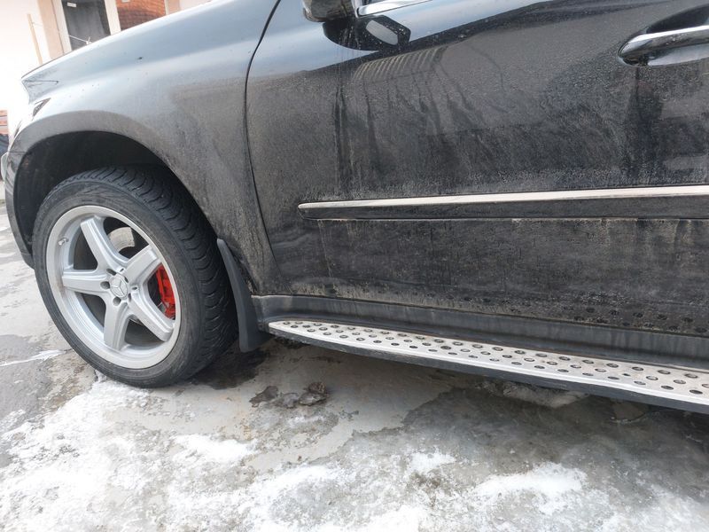 Бризковики передні до Mercedes Benz ML, GL-class X164 2006-2012 ПІД ПОРІГ комплект 2шт. MB2015F фото