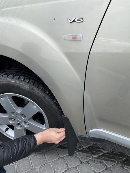 Брызговики Mitsubishi Outlander XL 2007-2012 Узкий порог, (4шт.) MI2002 фото