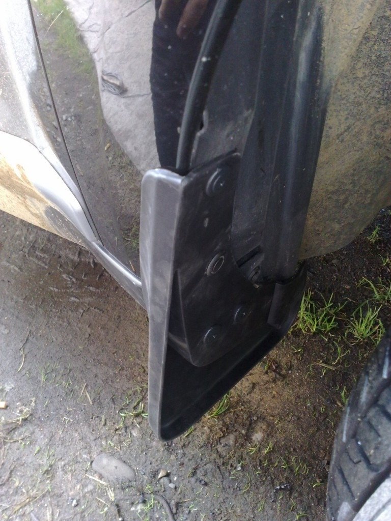 Mitsubishi Outlander XL 2007-2012 Узкий порог — брызговики, фото 4